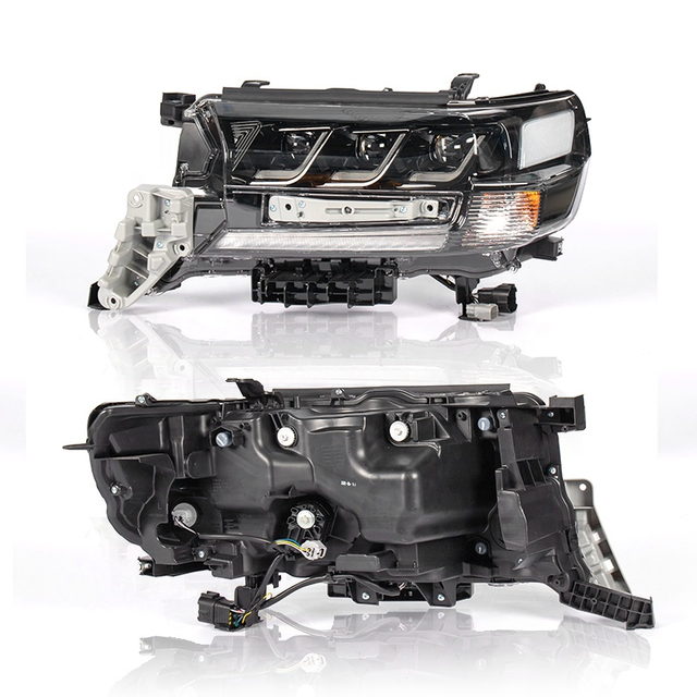 Modified three eyes Headlamps for Toyota Land Cruiser LC200 2016 