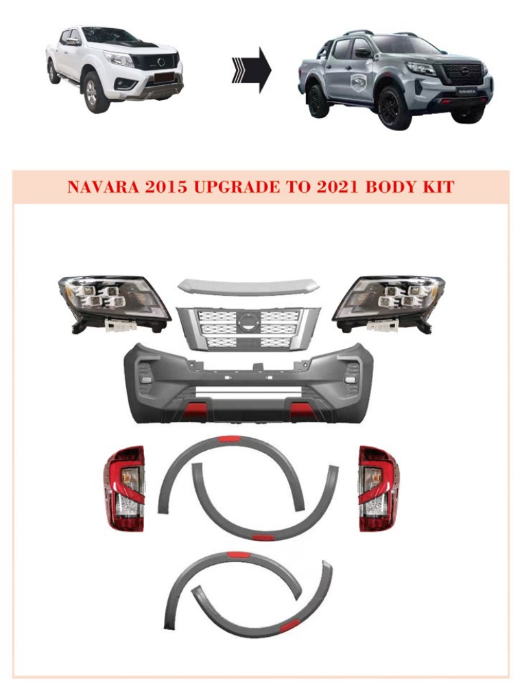 Navara 2015 Upgrade to 2021 Body Kit