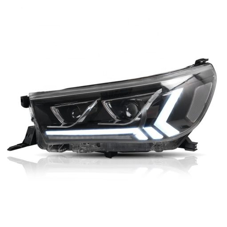 Sequential LED DRL Headlights For Toyota Hilux 2016-2019