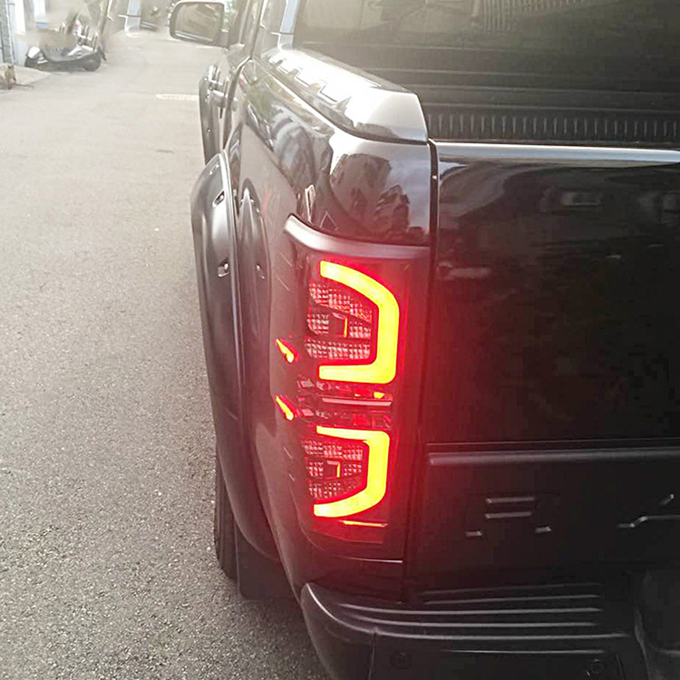 Ford Ranger Modified LED Taillights - Rear Driving, Brake, Reverse, Turn Signal Lamps for T6, T7, T8 (2012-2021)