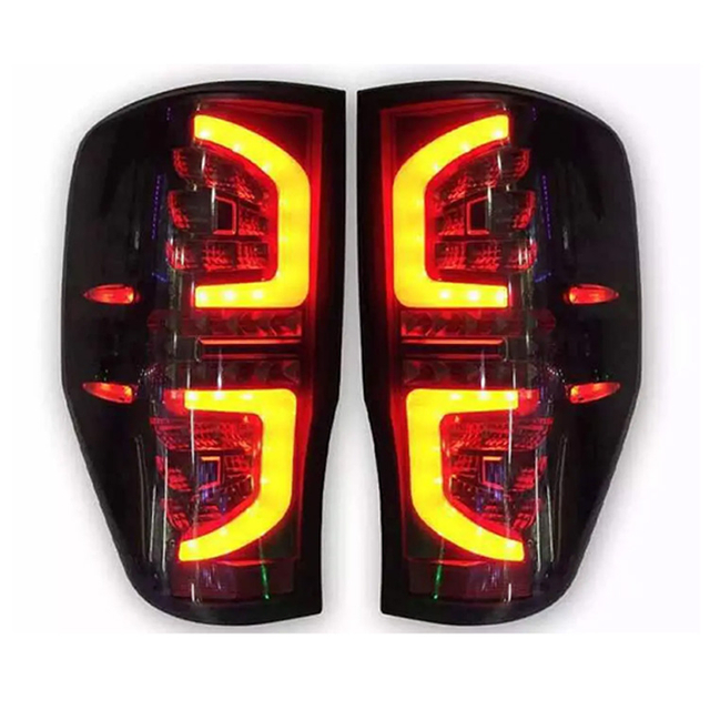 Ford Ranger Modified LED Taillights - Rear Driving, Brake, Reverse, Turn Signal Lamps for T6, T7, T8 (2012-2021)