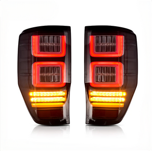 Advanced LED Taillights for Ford Ranger: Superior Rear Driving, Brake, Reverse, and Turn Signal Lights for T6, T7, and T8 Models