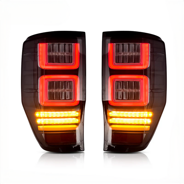 Advanced LED Taillights for Ford Ranger: Superior Rear Driving, Brake, Reverse, and Turn Signal Lights for T6, T7, and T8 Models