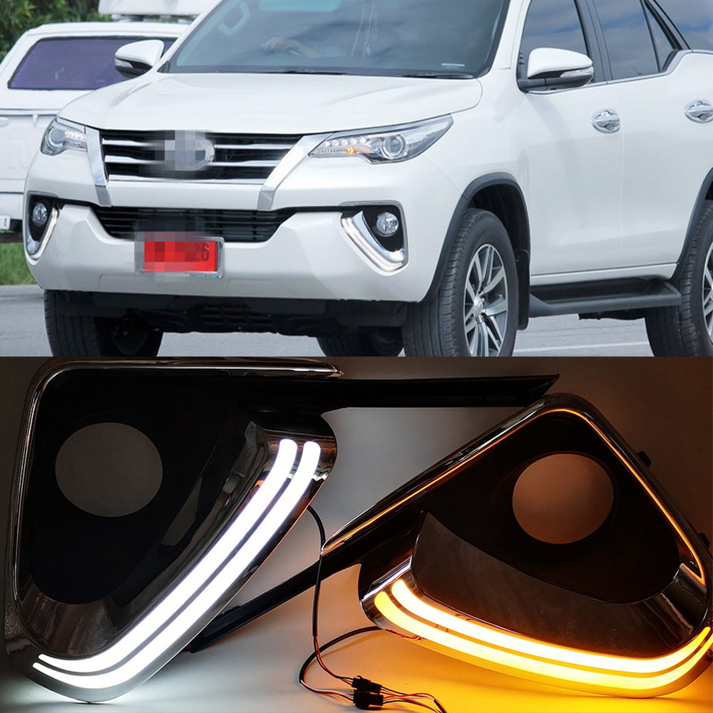 2015 Toyota Fortuner Modified DRL with Dual LED Light Strips